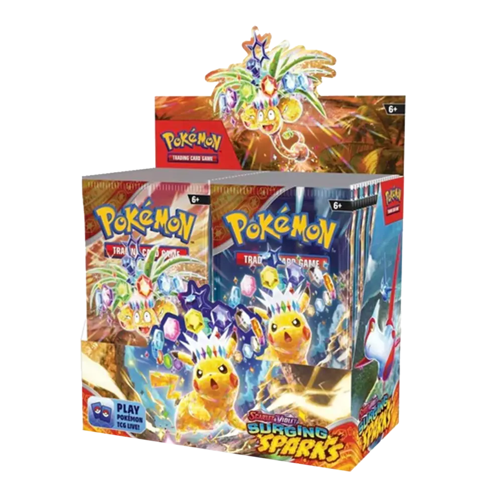 Pokemon Scarlet and Violet Surging Sparks Booster Box - Only on patrekbun