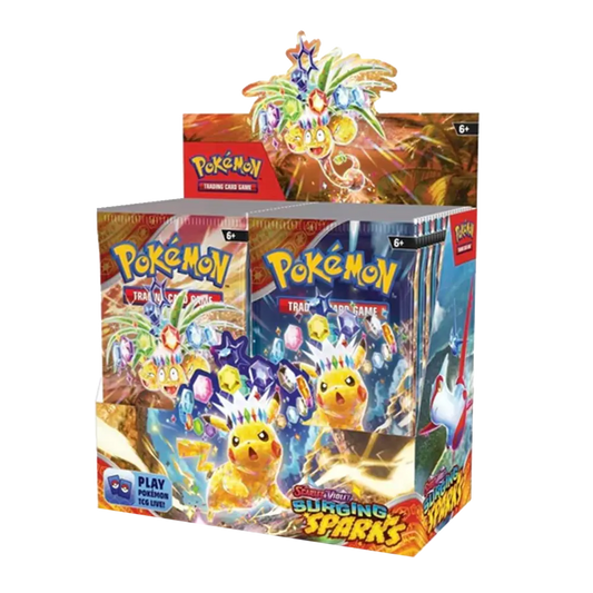Pokemon Scarlet and Violet Surging Sparks Booster Box - Only on patrekbun