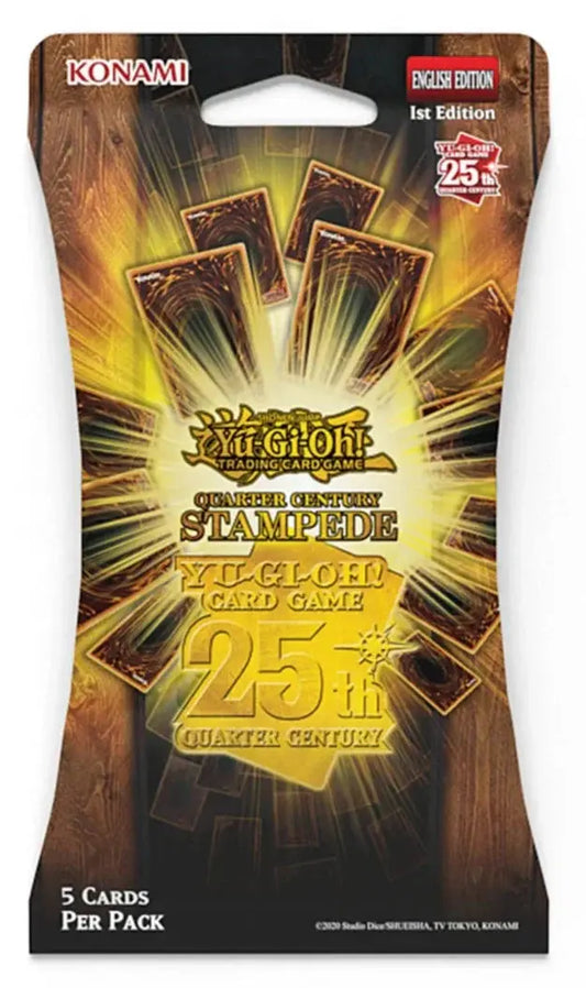 Yu-Gi-Oh Quarter Century Stampede Sleeved Booster Pack - Only on patrekbun