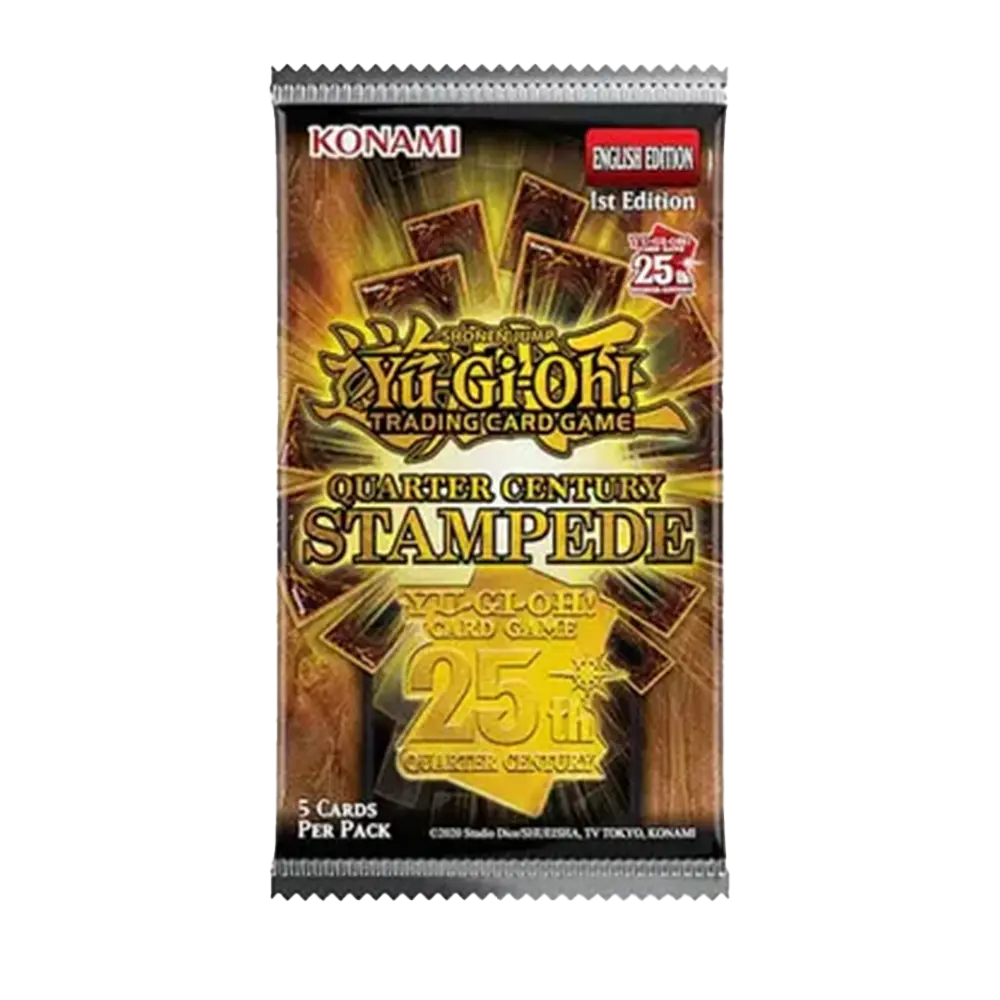 Yu-Gi-Oh Quarter Century Stampede Sleeved Booster Pack - Only on patrekbun