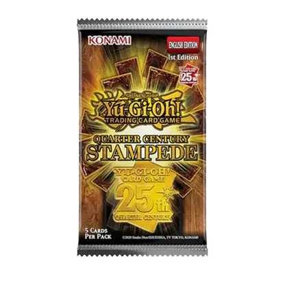 Yu-Gi-Oh Quarter Century Stampede Sleeved Booster Pack - Only on patrekbun
