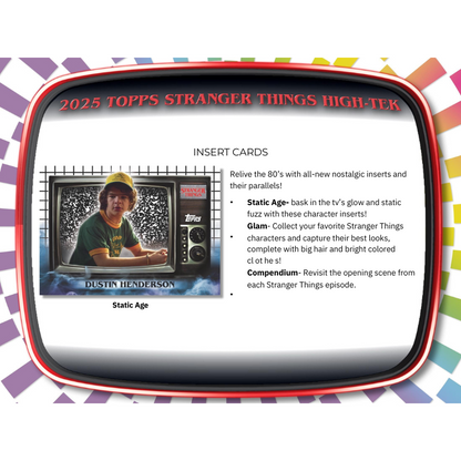 2025 Topps Stranger Things High-Tek Hobby Box