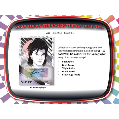 2025 Topps Stranger Things High-Tek Hobby Box
