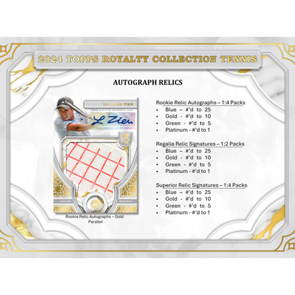 2024 Topps Royalty Tennis Hobby Box