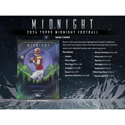 2024 Topps Midnight Football Hobby 8 Box Case