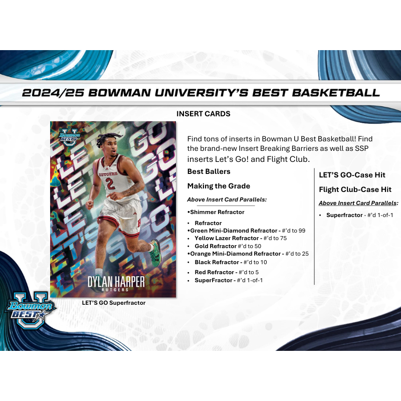 2024/25 Bowman University Best Basketball Hobby Box